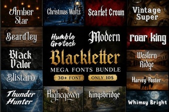 The Modern Blackletter Bundle for Distinctive Design
