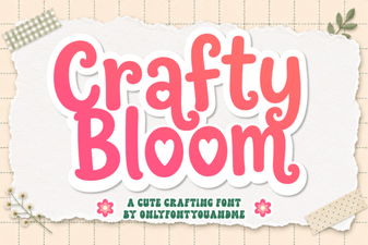 Crafty Bloom: the Friendly Handwriting Font