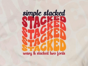 Master Simple Stacked Font Designs for Impactful Layouts