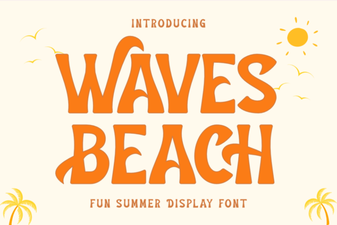 Waves Font: Coastal Design for Your Projects