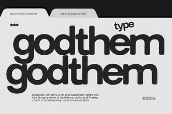 Explore the Creative Design of Godthem Font