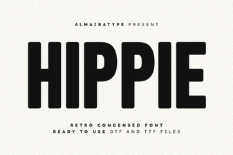 Hippie Fonts for Retro Design Projects