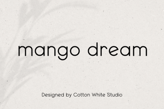 Introducing Mango Dream: a Creative Display Font