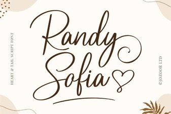 Discover the Randy Sofia Font Family
