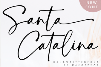 Santa Catalina Font: Beautiful Free Script Lettering